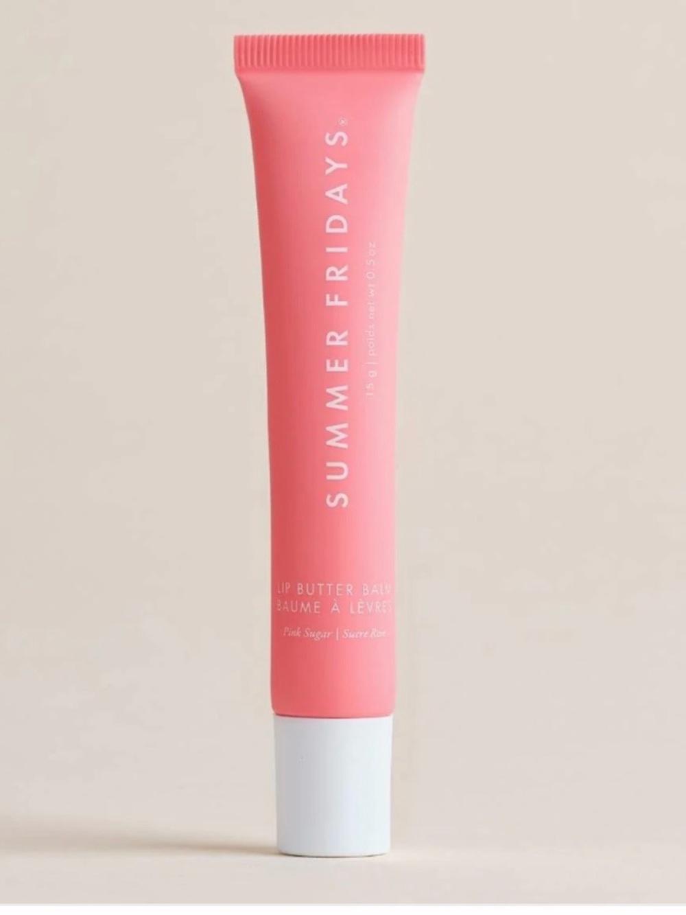 Summer Fridays Pink Lip Butter Balm - Soft Pink Tube